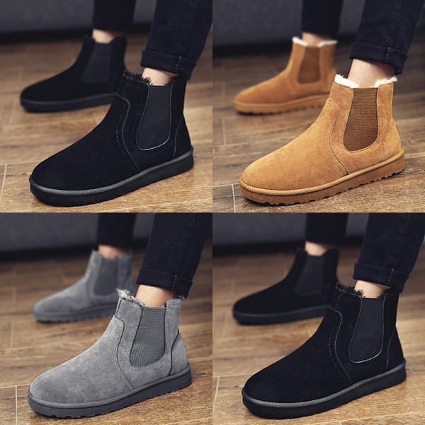 Alkalmi férfi csizma vastag béléssel több színben