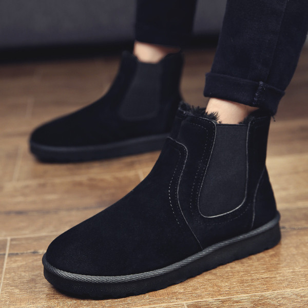 Alkalmi férfi csizma vastag béléssel több színben