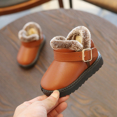 Детски зимни обувки за момичета с мека подплата