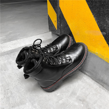 Casual ανδρικές μπότες σε μαύρο χρώμα