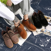 Elegáns férfi téli cipő eco velúrból három színben