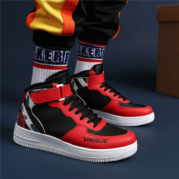 Aktuális férfi téli cipő vastag talppal