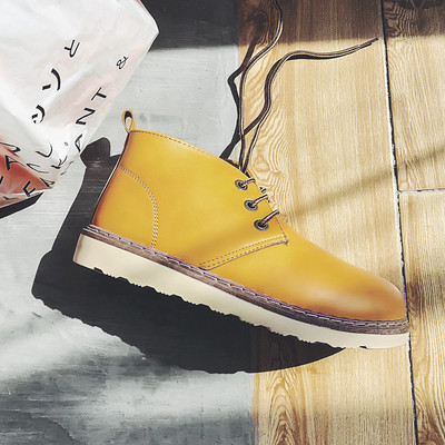 Eko bőrből készült alkalmi férfi csizma