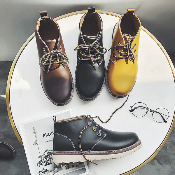 Eko bőrből készült alkalmi férfi csizma