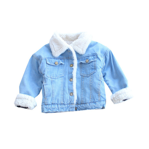 Alkalmi gyerek farmerdzseki puha béléssel