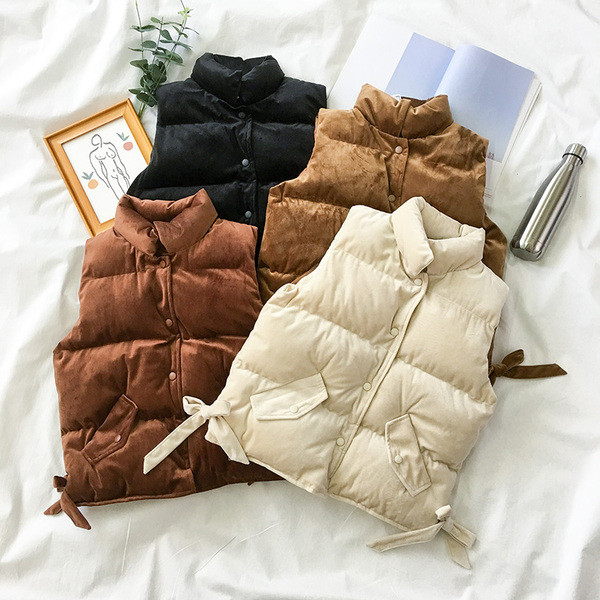 Modern női mellény szerencsemodell négy színben