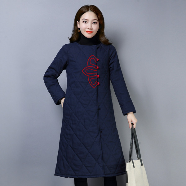 Stílusos női kabát piros és kék színben