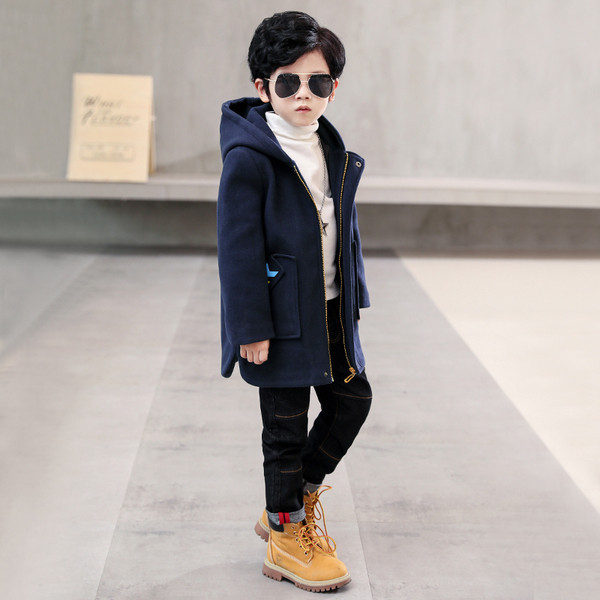 Jachetă groasă pentru copii modernă pentru băieți în trei culori
