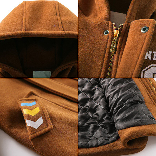 Jachetă groasă pentru copii modernă pentru băieți în trei culori