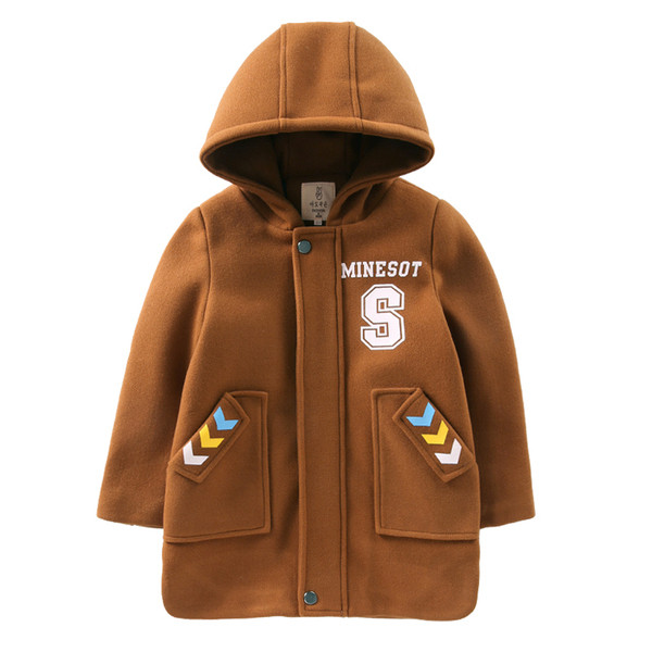 Jachetă groasă pentru copii modernă pentru băieți în trei culori