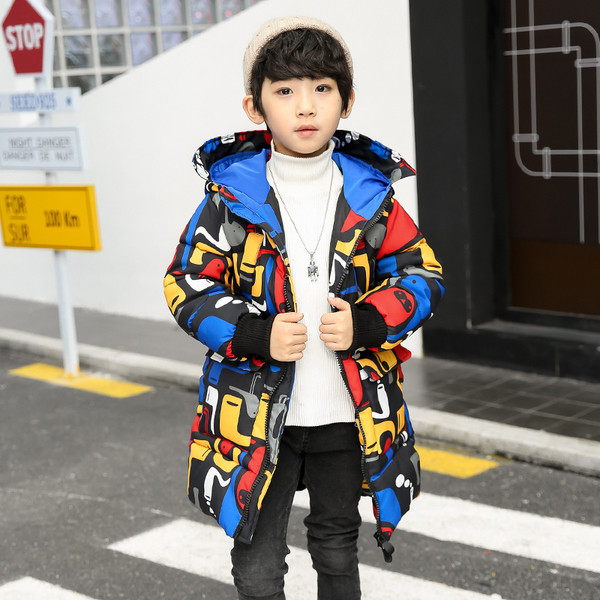 Egyedi gyerek téli kabát irizáló színekben