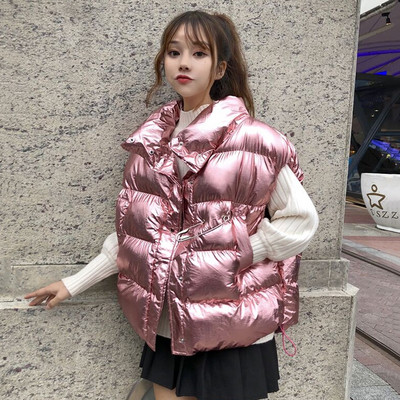 Új modell női mellény magas gallérral több színben