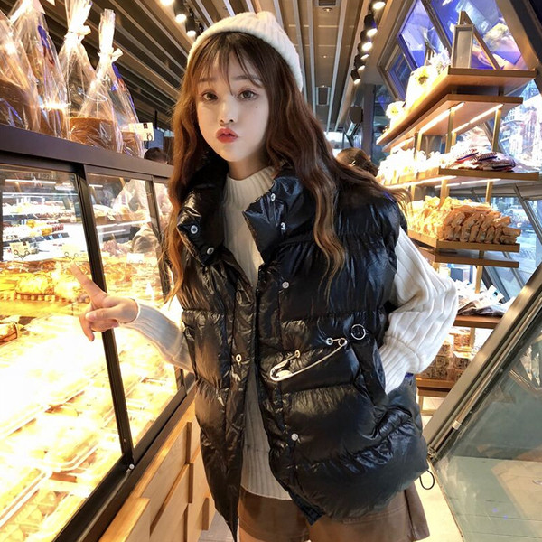 Új modell női mellény magas gallérral több színben