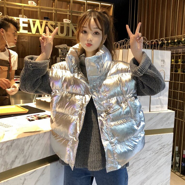 Új modell női mellény magas gallérral több színben