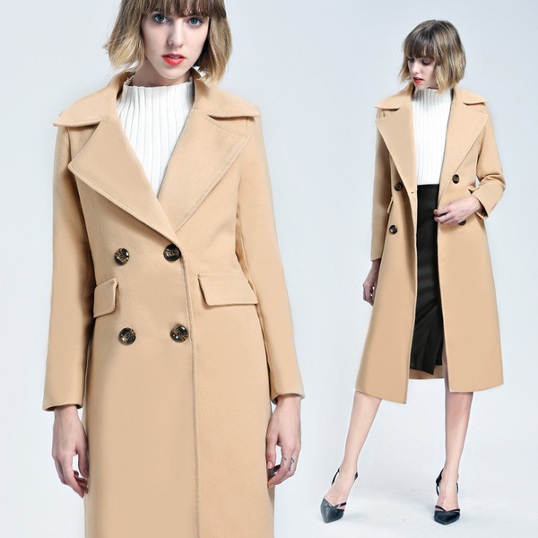 Palton elegant de dama model lung in culori vii