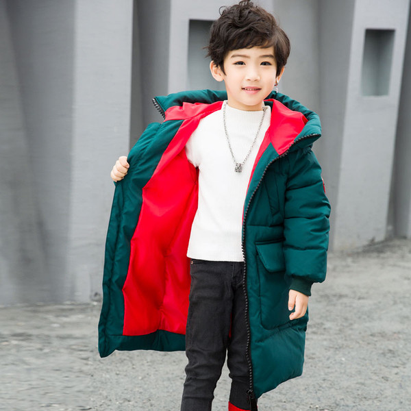 Geaca de iarna zilnica pentru copii pentru baieti in doua culori