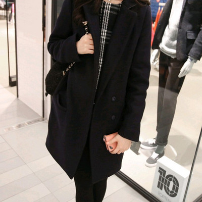 Női kabát szürke és fekete zsebekkel