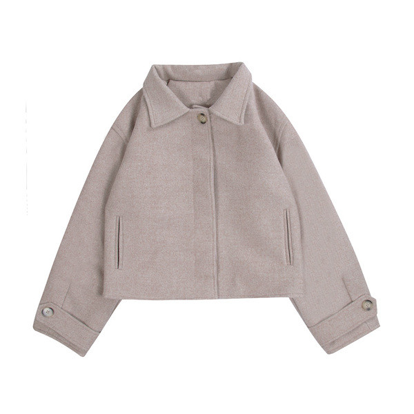 Rövid modell női kabát két színben