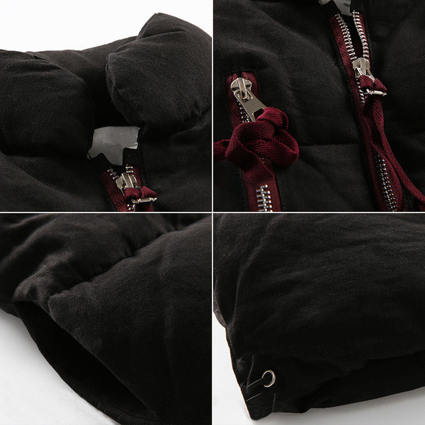 Modern gyerekmellény fiúknak fekete színben