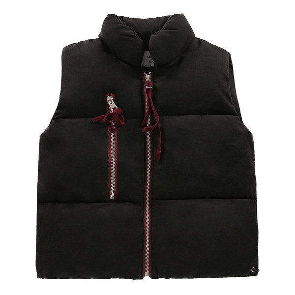 Modern gyerekmellény fiúknak fekete színben