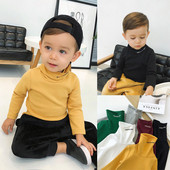 Ежедневен детски пуловер с надпис в няколко цвята