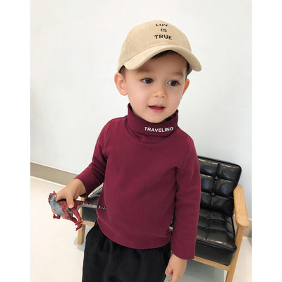 Ежедневен детски пуловер с надпис в няколко цвята