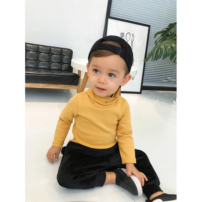 Ежедневен детски пуловер с надпис в няколко цвята