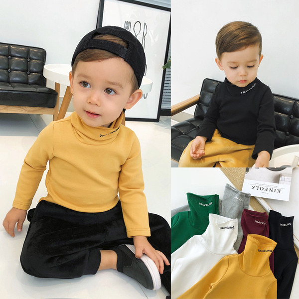 Ежедневен детски пуловер с надпис в няколко цвята