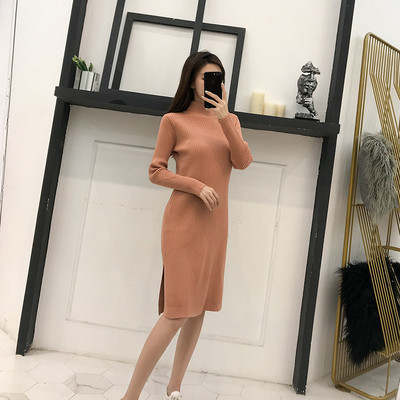 Stílusos téli ruha és O-nyakú három színben