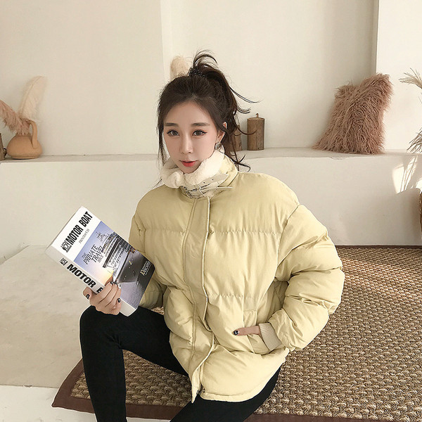 Stílusos női kabát pehelygallérral, három színben