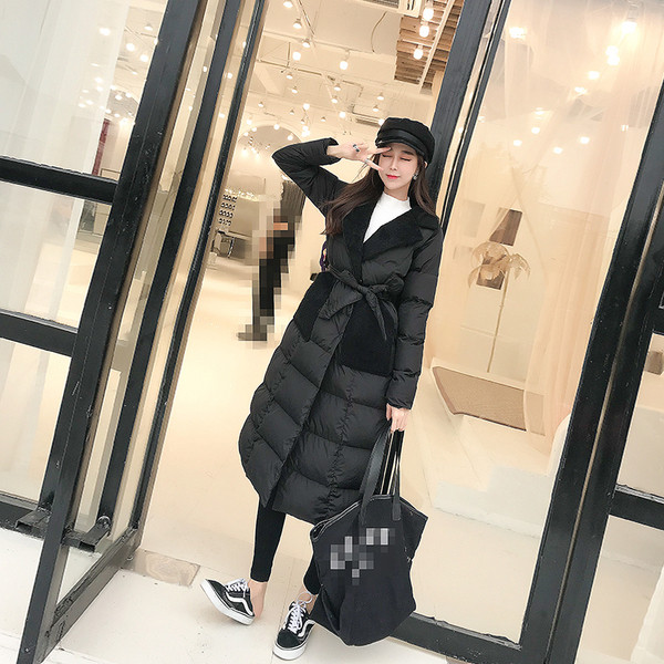 Hosszú női kabát övvel, három színben