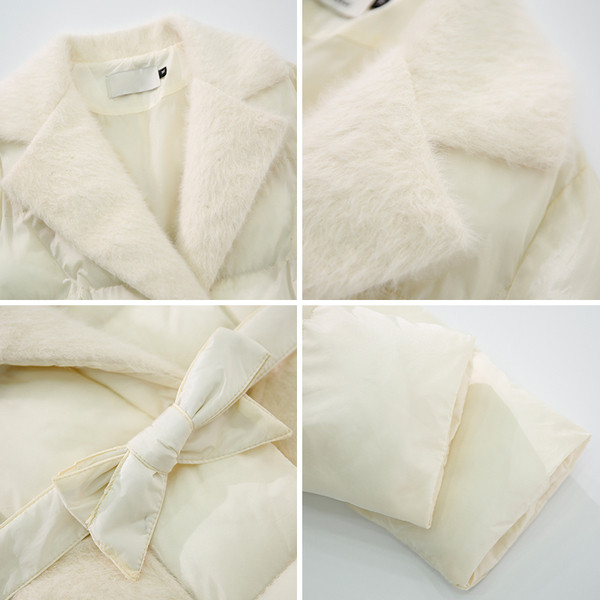 Hosszú női kabát övvel, három színben