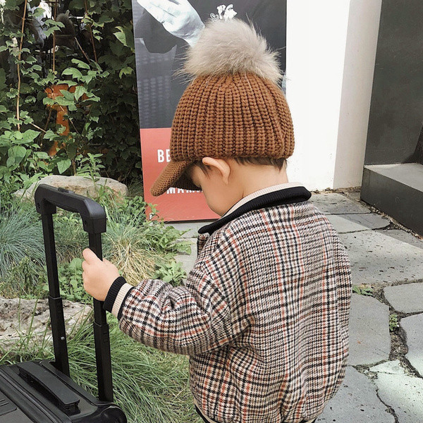 Geaca zilnica pentru copii in carouri pentru baieti