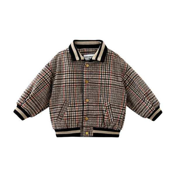 Geaca zilnica pentru copii in carouri pentru baieti