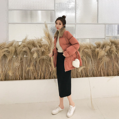 Női téli kabát puha gallérral több színben