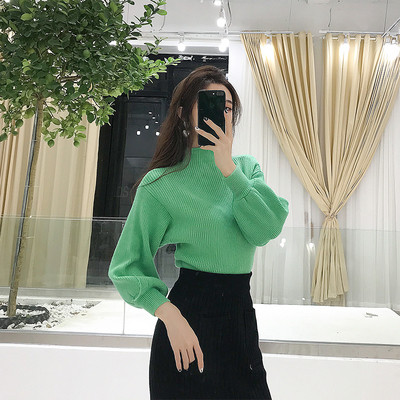 Stílusos női pulóver O-nyakkal, négy színben