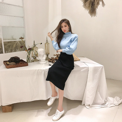 Stílusos női pulóver O-nyakkal, négy színben