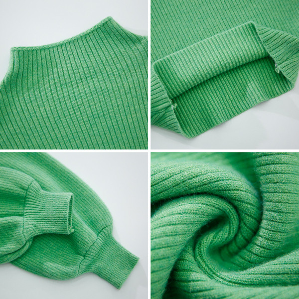 Stílusos női pulóver O-nyakkal, négy színben