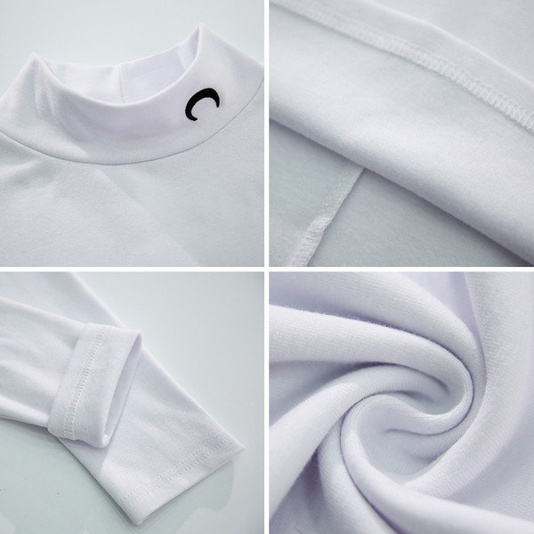 Női blúz pólógallérral, fehér és fekete színben