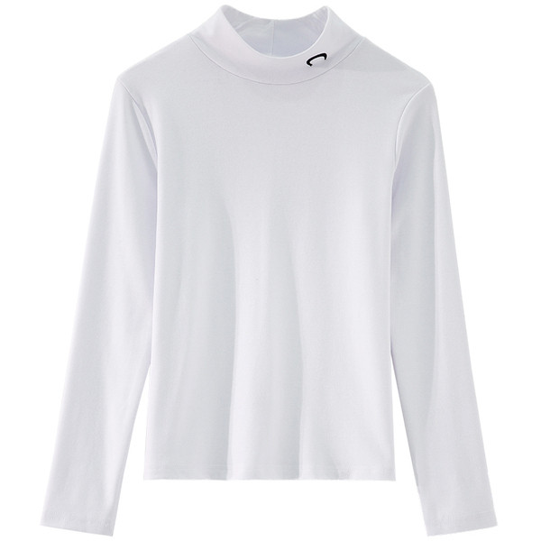 Női blúz pólógallérral, fehér és fekete színben