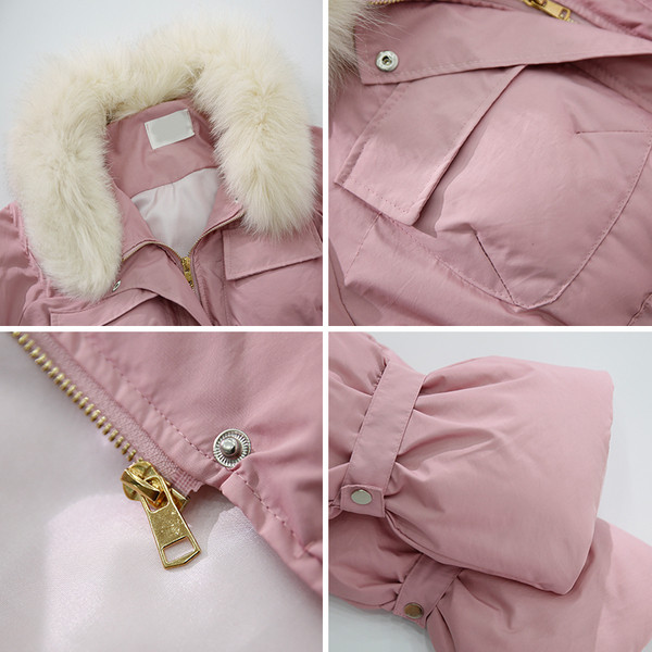 Női kabát puha gallérral, három színben