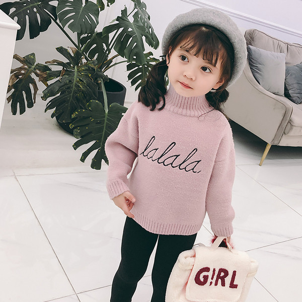 Alkalmi gyerek pulóver lányoknak felirattal