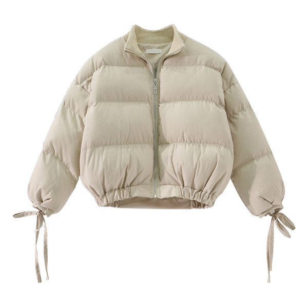 Női kabát O-alakú gallérral, három színben