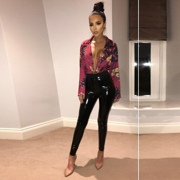 Modern női test V-nyakú és hosszú ujjú, két modellben