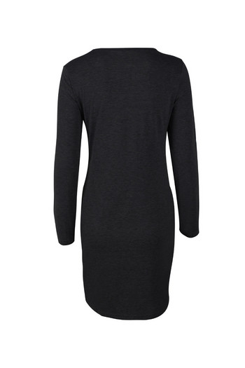 Női hosszú ujjú pamut ruha többféle színben