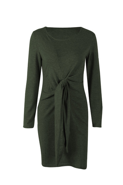 Női hosszú ujjú pamut ruha többféle színben