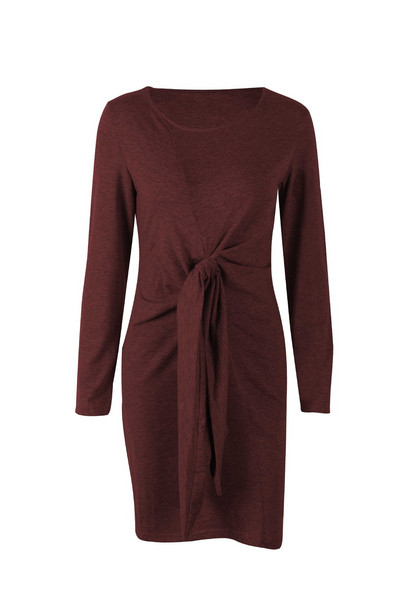 Női hosszú ujjú pamut ruha többféle színben