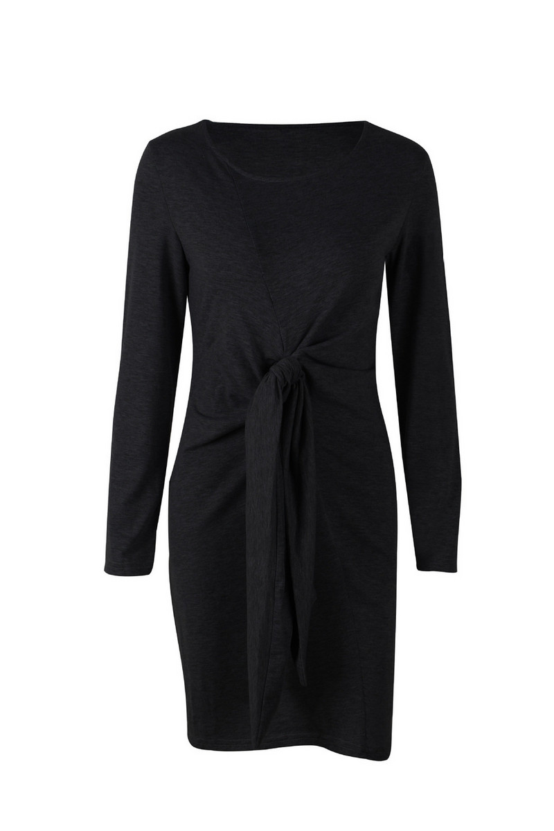 Női hosszú ujjú pamut ruha többféle színben