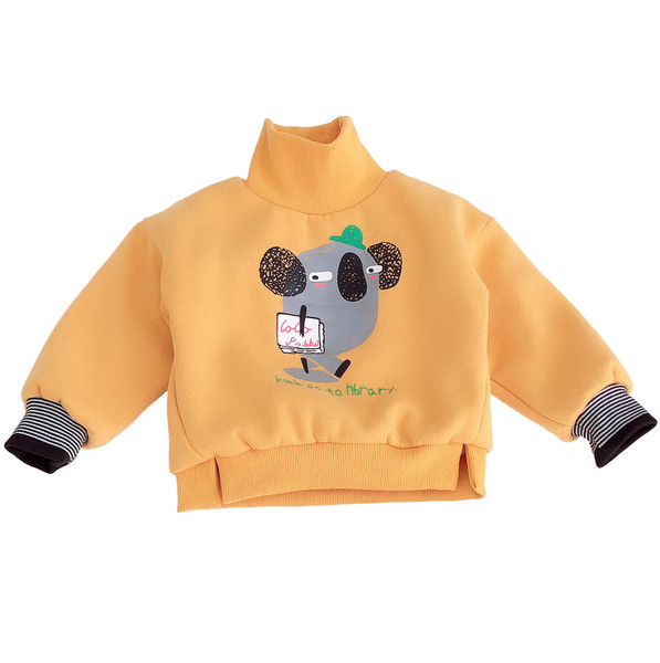 Ελεύθερο πουλόβερ παιδιών για κορίτσια σε τρία χρώματα με εφαρμογή