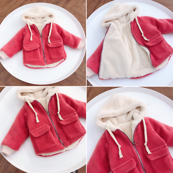 Napi vastag gyermekkabát lányoknak három színben